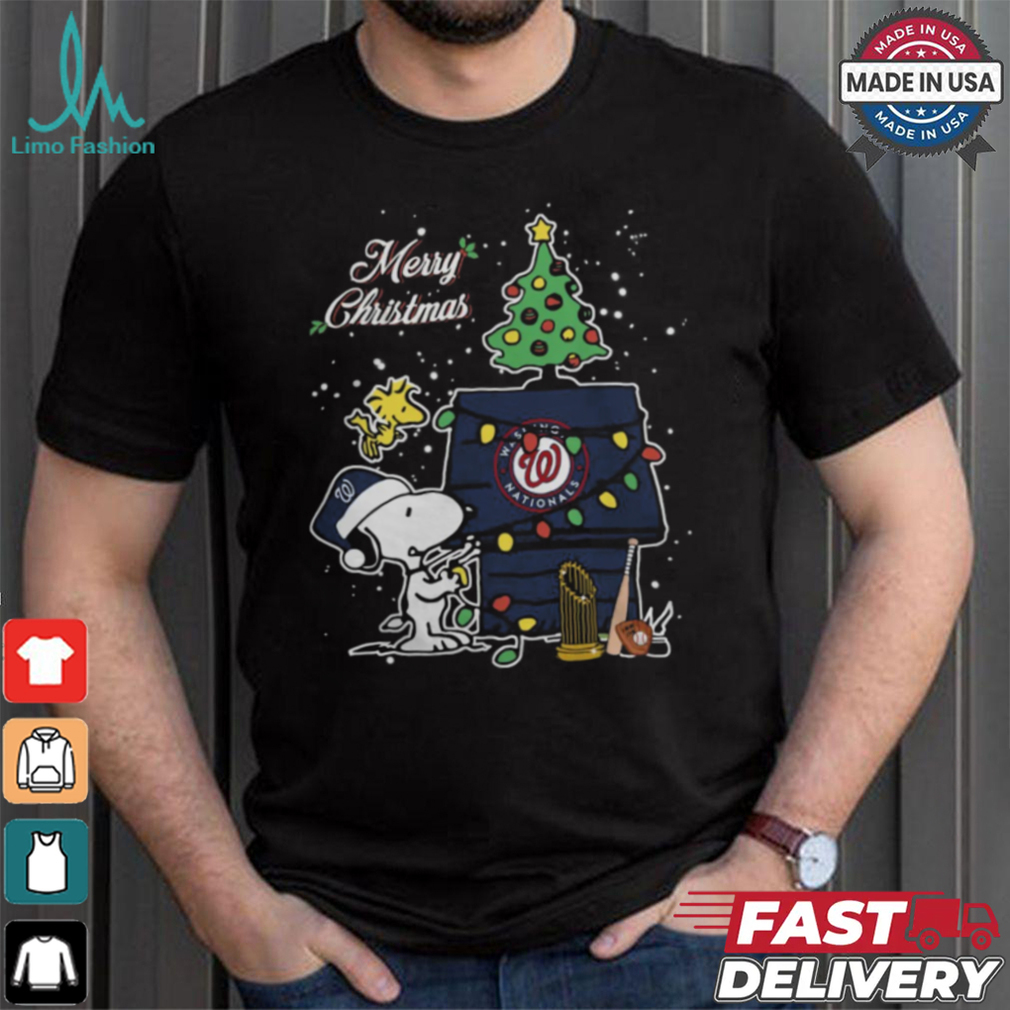 Merry Christmas With Snoopy Baby Washington Nationals T Shirt Merry Christmas With Snoopy Baby Washington Nationals T Shirt