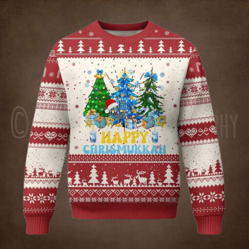 Merry Christmukkah Jewish Ugly Christmas Sweater