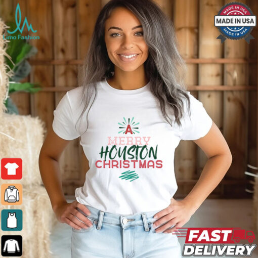 Merry Houston Texas Christmas Shirt