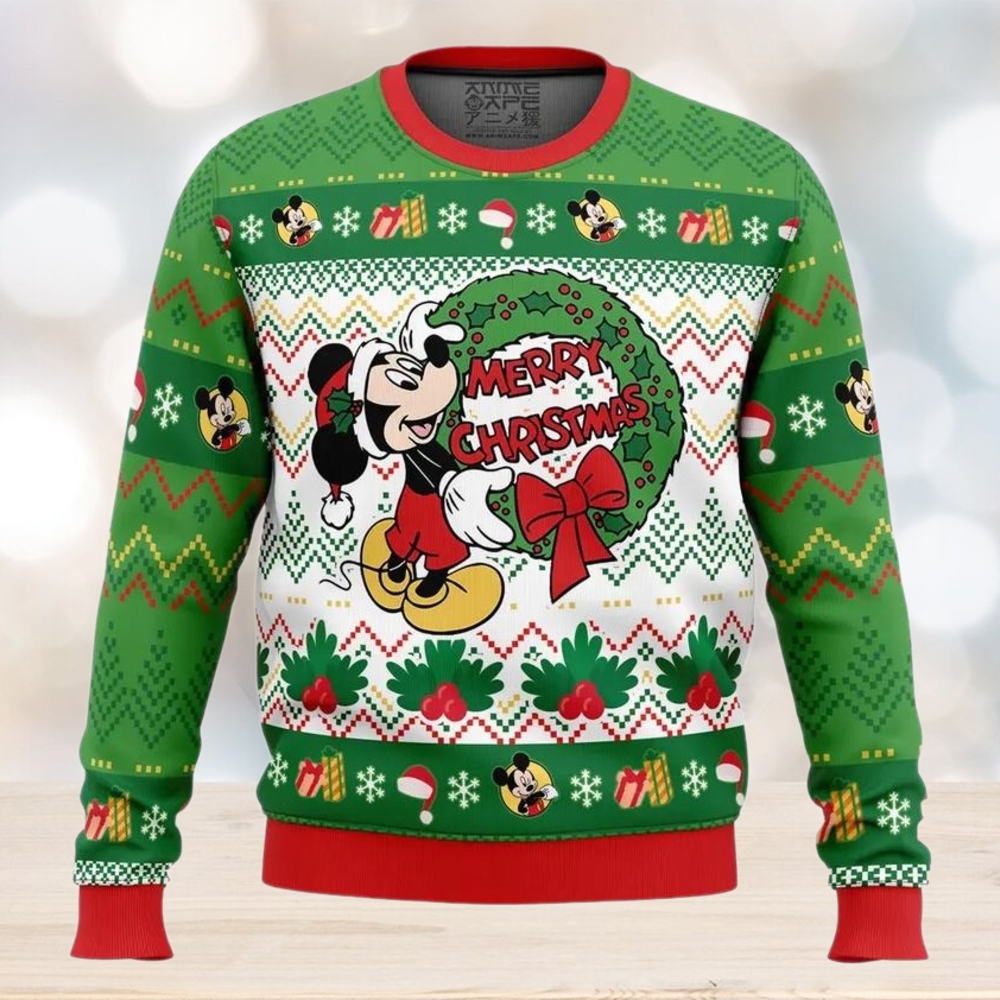 Merry christmas mickey mouse disney ugly christmas sweater Merry christmas mickey mouse disney ugly christmas sweater