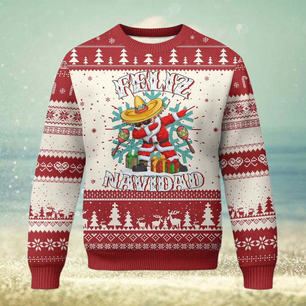 Mexico Xmas Ugly Christmas Sweater Feliz Navidad Dabbing Spanish Sombrero Mexico Xmas Ugly Christmas Sweater Feliz Navidad Dabbing Spanish Sombrero