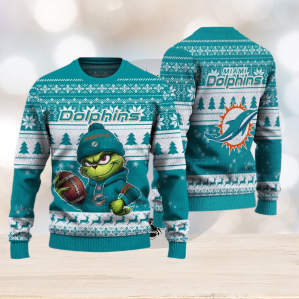 Miami Dolphins The Grinch Ugly Christmas Sweater NFL Xmas Gift Miami Dolphins The Grinch Ugly Christmas Sweater NFL Xmas Gift