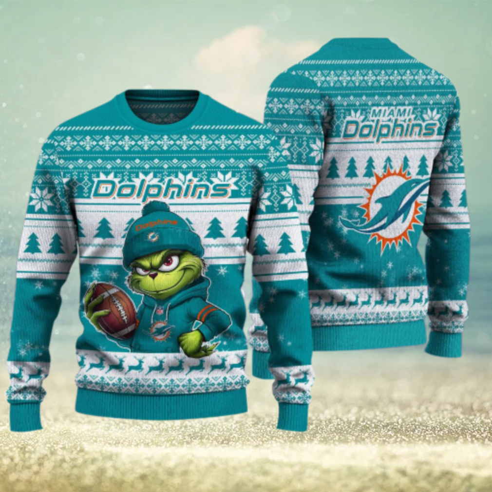 Miami Dolphins The Grinch Ugly Christmas Sweater NFL Xmas Gift Miami Dolphins The Grinch Ugly Christmas Sweater NFL Xmas Gift