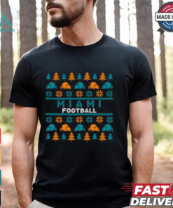 Miami Football Pattern Christmas Shirt