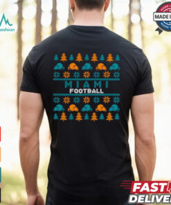 Miami Football Pattern Christmas Shirt