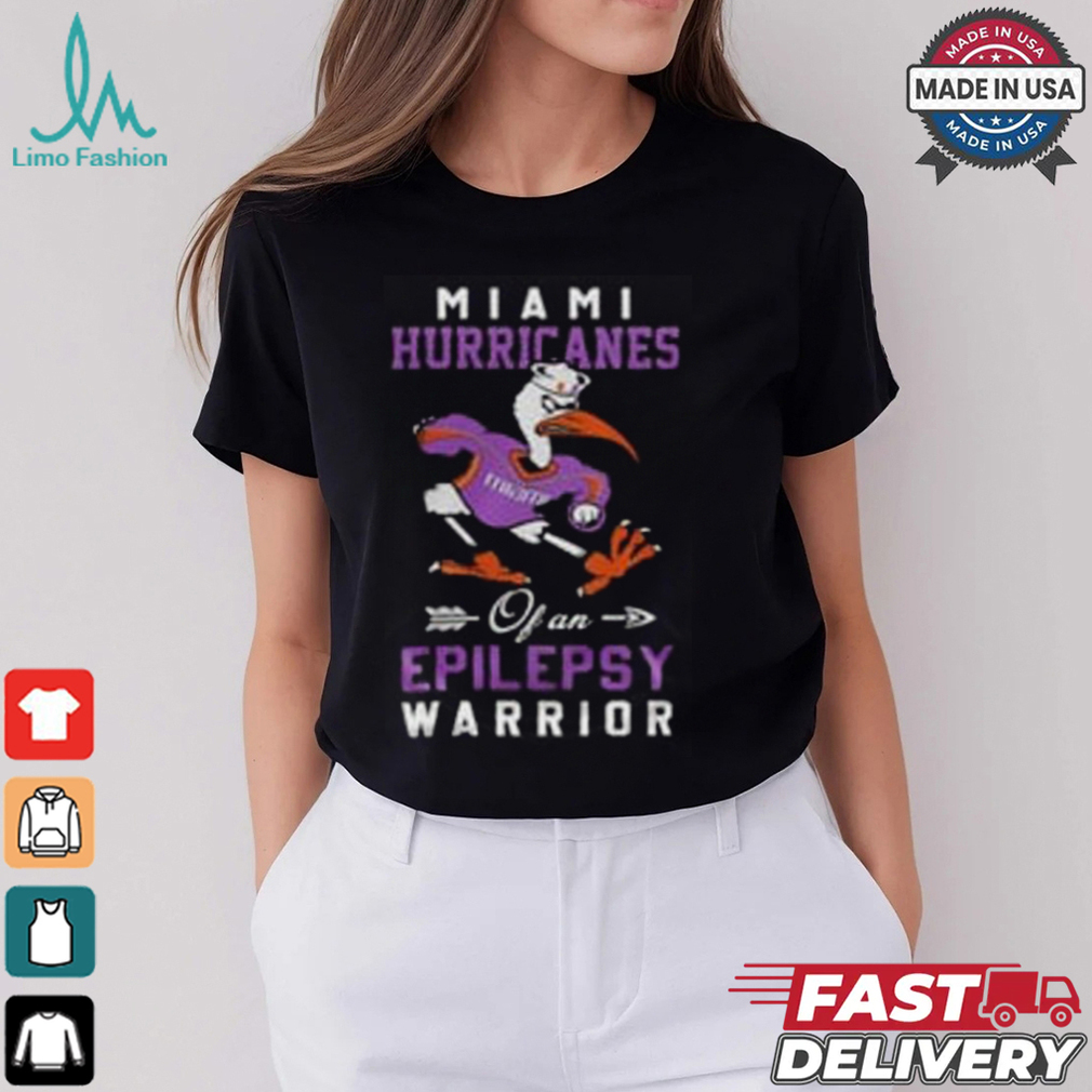 Miami Hurricanes Epilepsy Warrior shirt Miami Hurricanes Epilepsy Warrior shirt