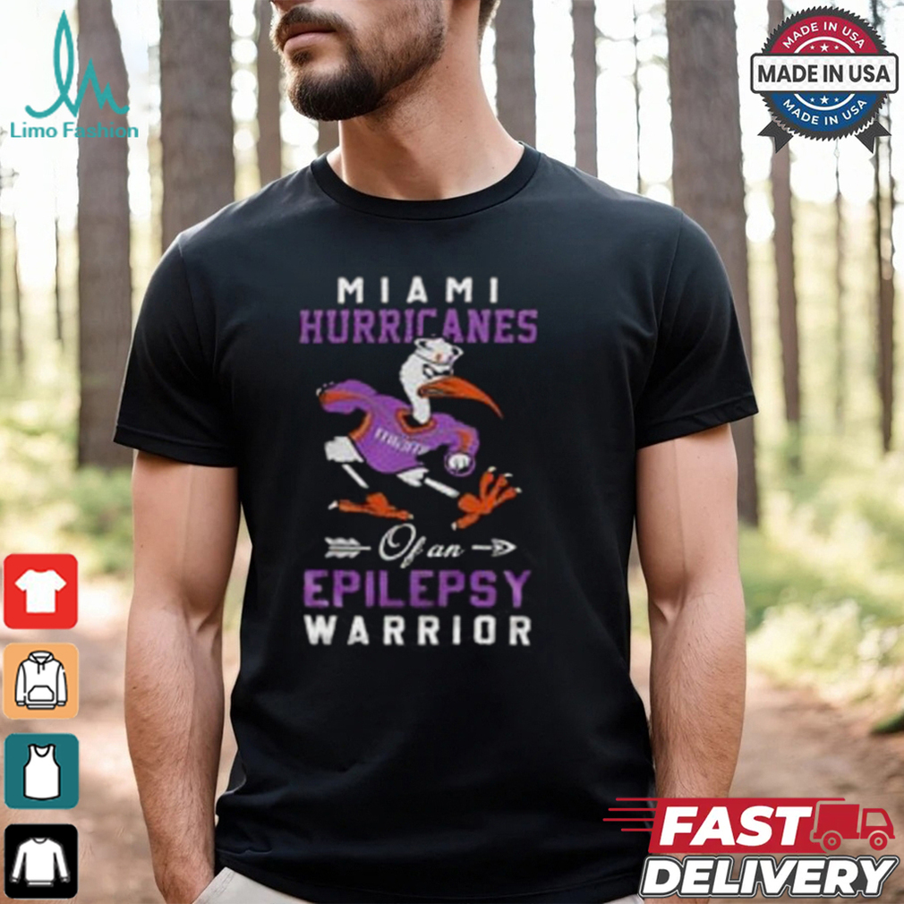 Miami Hurricanes Epilepsy Warrior shirt Miami Hurricanes Epilepsy Warrior shirt