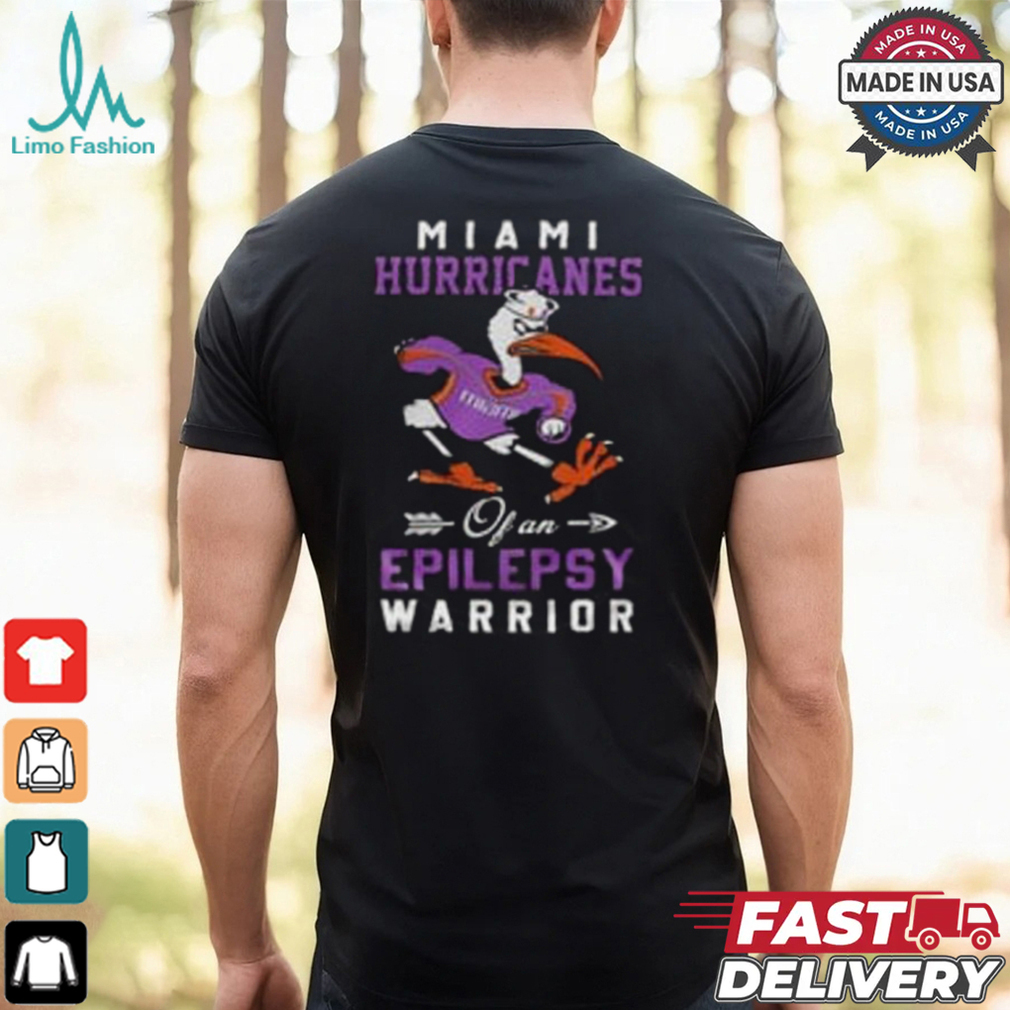 Miami Hurricanes Epilepsy Warrior shirt Miami Hurricanes Epilepsy Warrior shirt