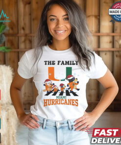Miami Hurricanes X Family Bluey Merry Christmas 2024 Shirt