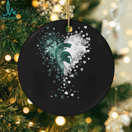 Michigan State Spartans Crystal Heart Shirt