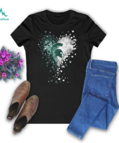 Michigan State Spartans Crystal Heart Shirt