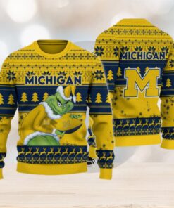 Michigan Wolverines Grinch Ugly Christmas Sweater