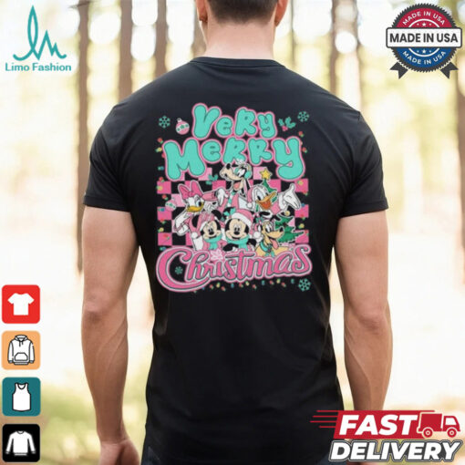 Mickey And Friends Pink Christmas Shirt