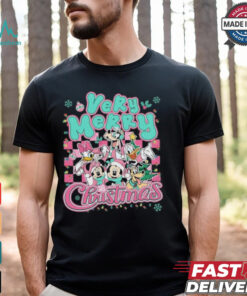 Mickey And Friends Pink Christmas Shirt