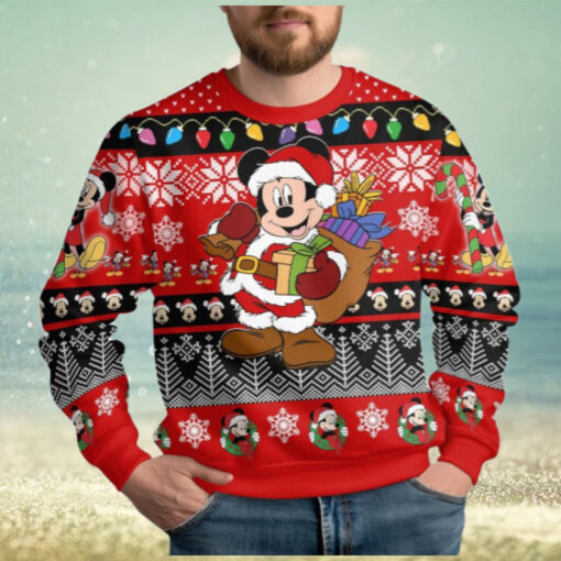 Mickey Christmas Ugly Sweater, Disney Mouse Very Merry Xmas Sweater