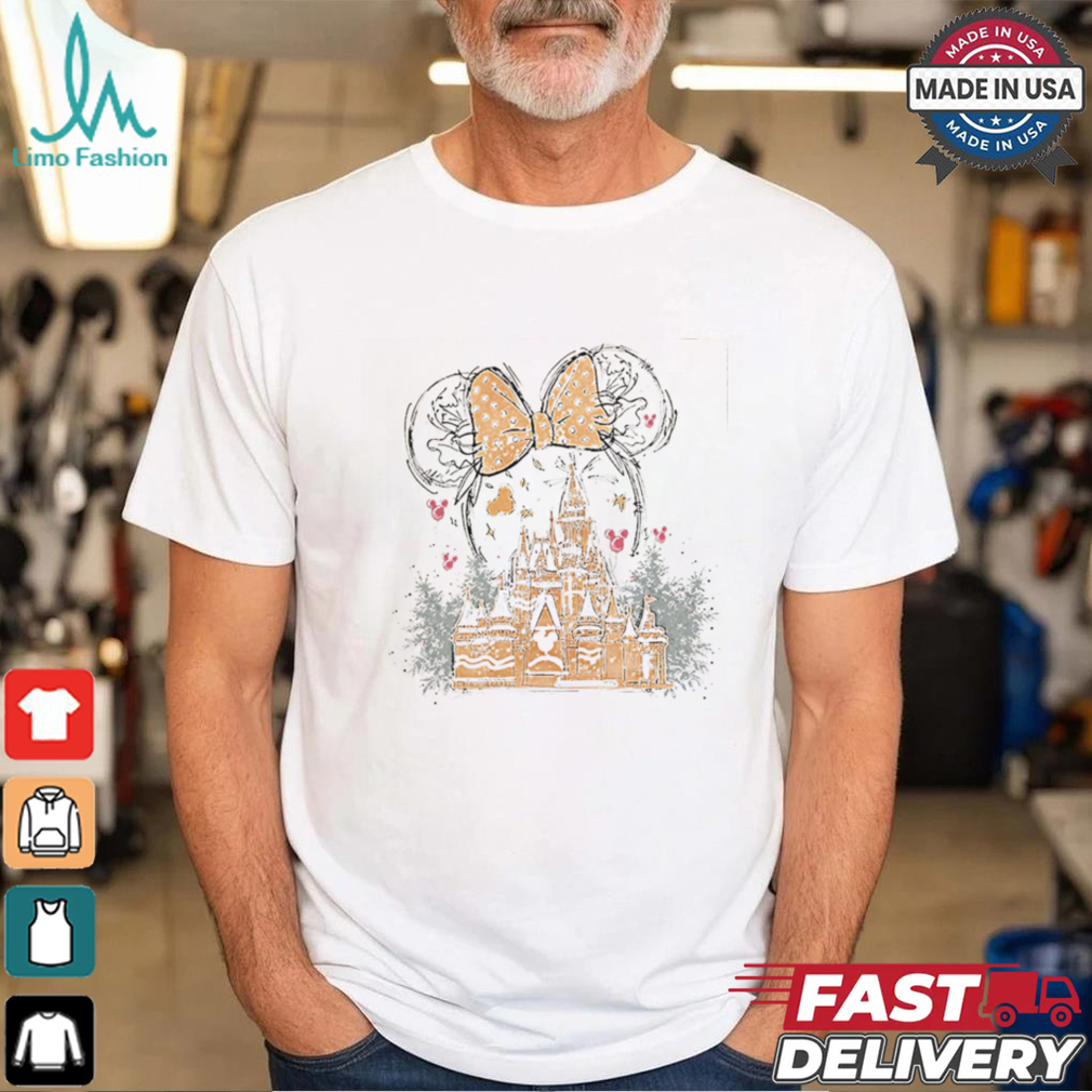 Mickey Minnie Christmas Gingerbread Castle Shirt Mickey Minnie Christmas Gingerbread Castle Shirt