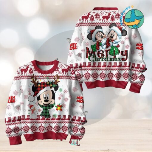 Mickey Mouse Merry Christmas 2024 Ugly Sweater