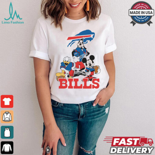 Mickey, Pluto, Donald Buffalo Bills Unisex T Shirt