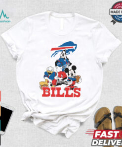 Mickey, Pluto, Donald Buffalo Bills Unisex T Shirt