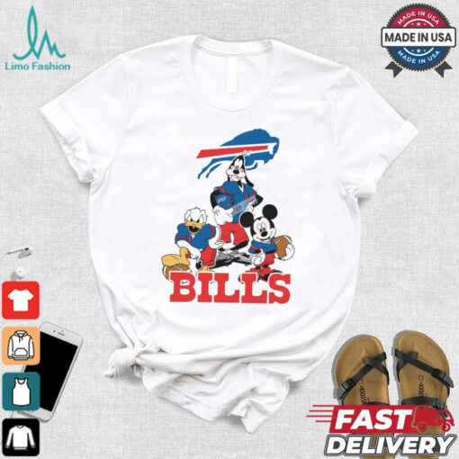 Mickey, Pluto, Donald Buffalo Bills Unisex T Shirt