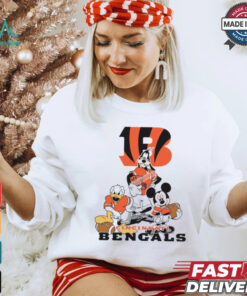 Mickey, Pluto, Donald Cincinnati Bengals Unisex T Shirt