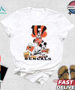 Mickey, Pluto, Donald Cincinnati Bengals Unisex T Shirt