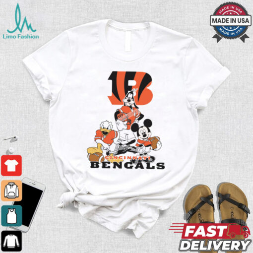 Mickey, Pluto, Donald Cincinnati Bengals Unisex T Shirt