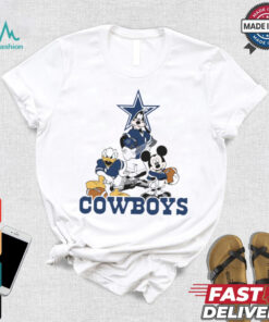 Mickey, Pluto, Donald Dallas Cowboys Unisex T Shirt