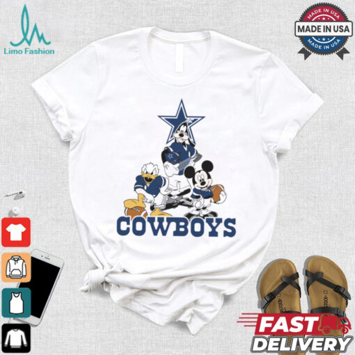 Mickey, Pluto, Donald Dallas Cowboys Unisex T Shirt