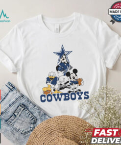 Mickey, Pluto, Donald Dallas Cowboys Unisex T Shirt