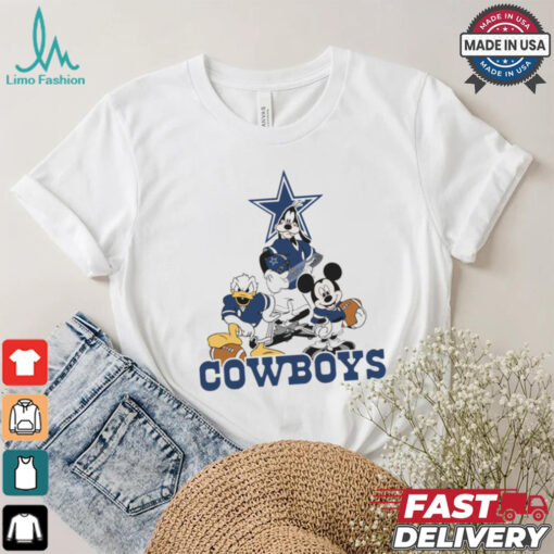 Mickey, Pluto, Donald Dallas Cowboys Unisex T Shirt