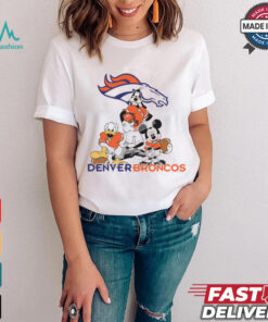 Mickey, Pluto, Donald Denver Broncos Unisex T Shirt