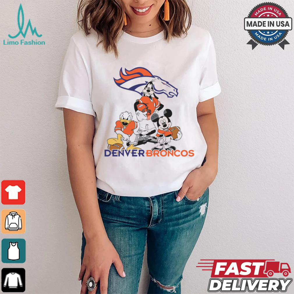 Mickey, Pluto, Donald Denver Broncos Unisex T Shirt Mickey, Pluto, Donald Denver Broncos Unisex T Shirt