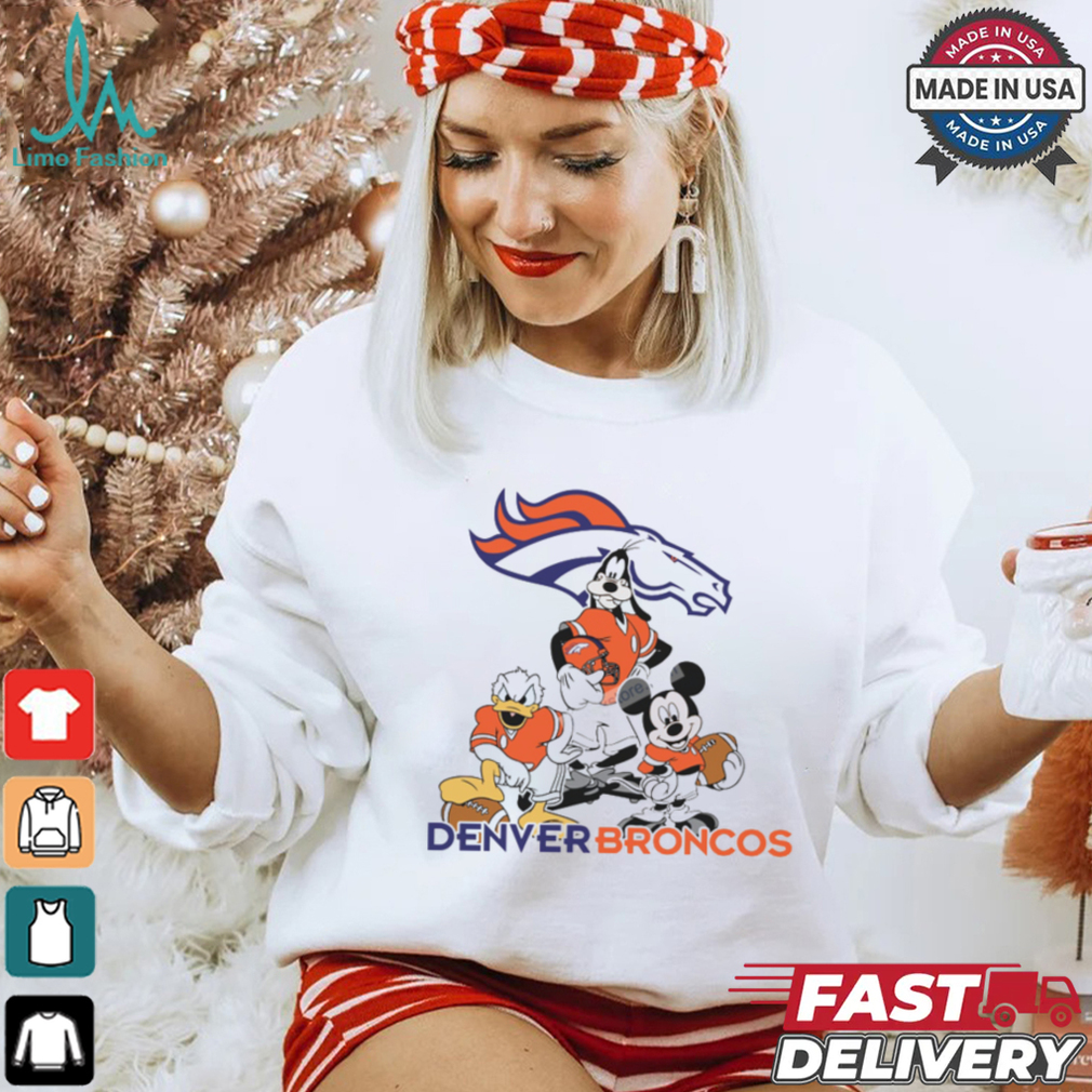 Mickey, Pluto, Donald Denver Broncos Unisex T Shirt Mickey, Pluto, Donald Denver Broncos Unisex T Shirt