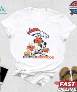 Mickey, Pluto, Donald Denver Broncos Unisex T Shirt