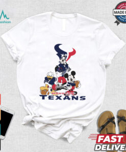 Mickey, Pluto, Donald Houston Texans Unisex T Shirt