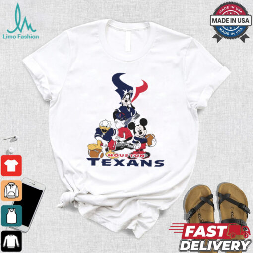 Mickey, Pluto, Donald Houston Texans Unisex T Shirt