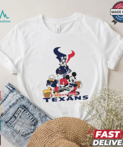 Mickey, Pluto, Donald Houston Texans Unisex T Shirt