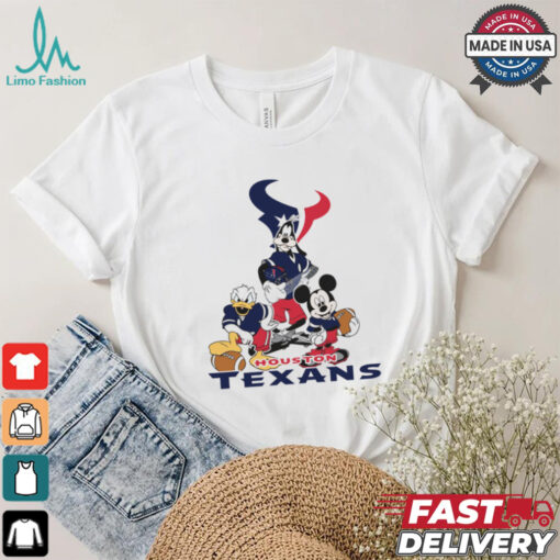 Mickey, Pluto, Donald Houston Texans Unisex T Shirt