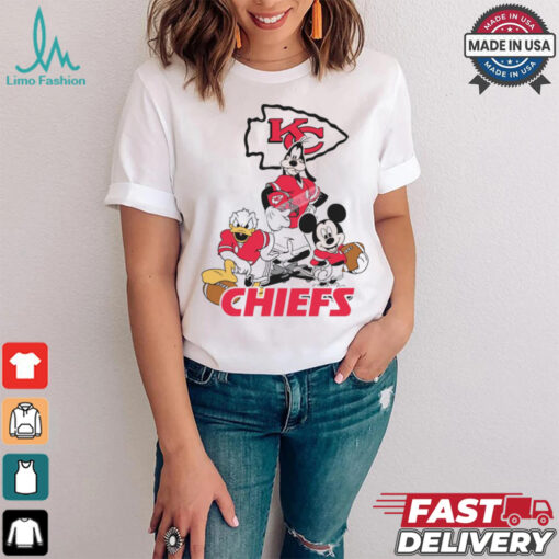 Mickey, Pluto, Donald Kansas City Chiefs Unisex T Shirt