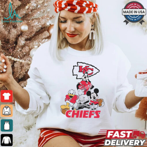 Mickey, Pluto, Donald Kansas City Chiefs Unisex T Shirt