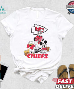 Mickey, Pluto, Donald Kansas City Chiefs Unisex T Shirt