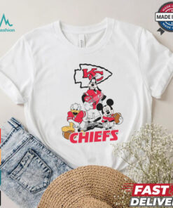 Mickey, Pluto, Donald Kansas City Chiefs Unisex T Shirt