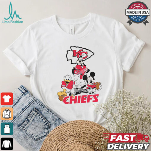 Mickey, Pluto, Donald Kansas City Chiefs Unisex T Shirt
