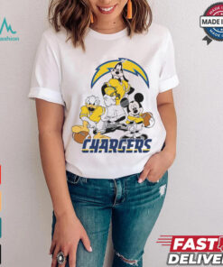 Mickey, Pluto, Donald Los Angeles Chargers Unisex T Shirt