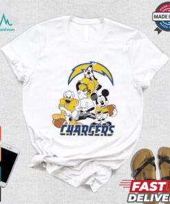 Mickey, Pluto, Donald Los Angeles Chargers Unisex T Shirt