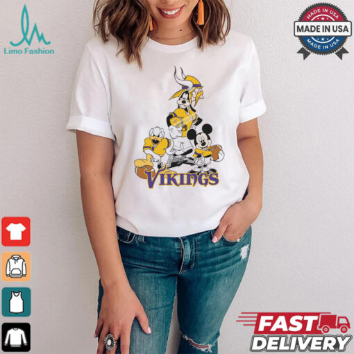 Mickey, Pluto, Donald Minnesota Vikings Unisex T Shirt