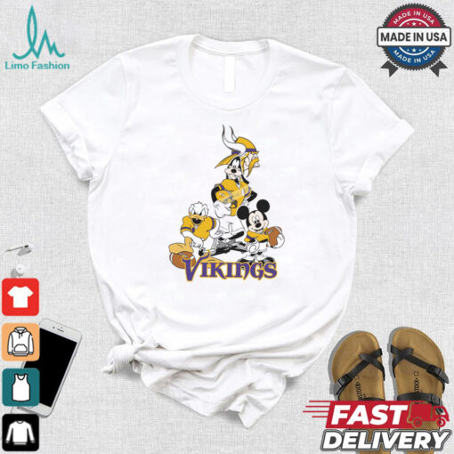 Mickey, Pluto, Donald Minnesota Vikings Unisex T Shirt