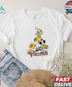 Mickey, Pluto, Donald Minnesota Vikings Unisex T Shirt