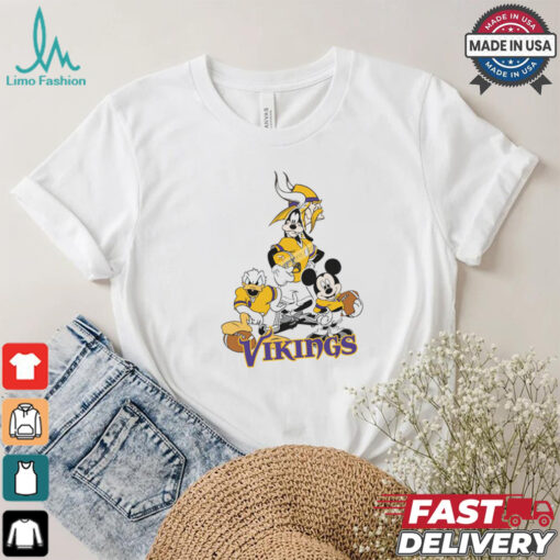 Mickey, Pluto, Donald Minnesota Vikings Unisex T Shirt